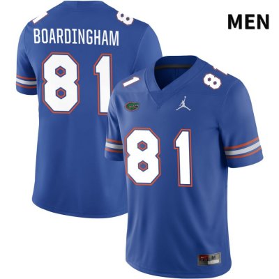 Men's Florida Gators #81 Arlis Boardingham NCAA Jordan Brand Royal NIL 2022 Authentic Stitched College Football Jersey WAT7162JO